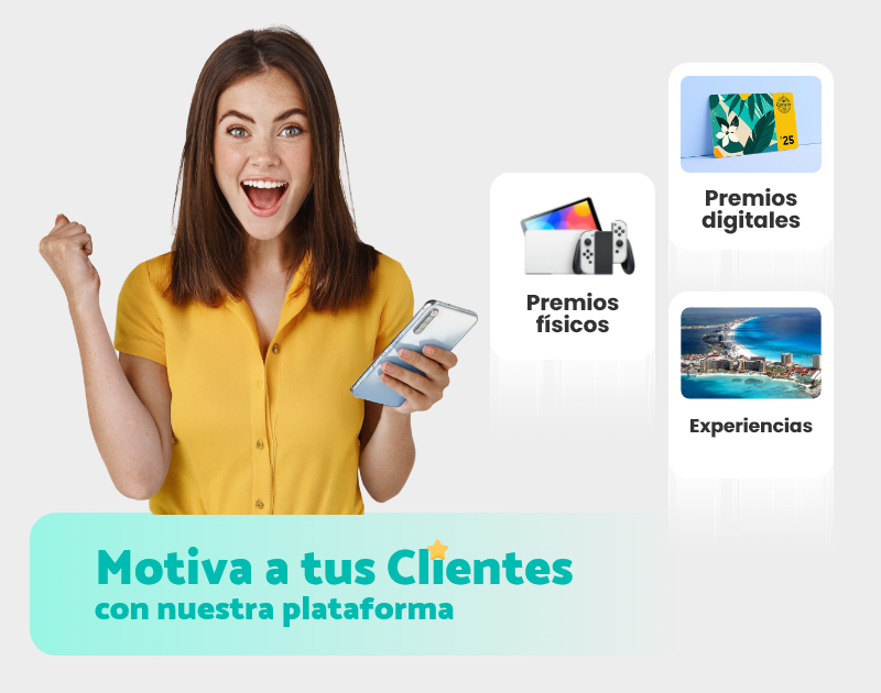 Motiva a tus clientes con nuestras recompensas